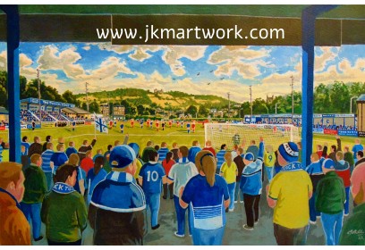 Causeway Lane Stadium Fine Art Print - Matlock Town FC